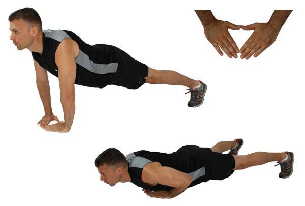flexiones diamante